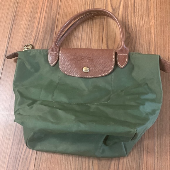 Longchamp Bags Longchamp Small Le Pliage Olive Green Tote Poshmark